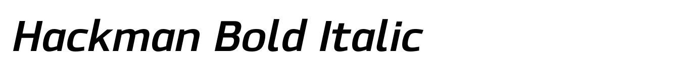 Hackman Bold Italic image